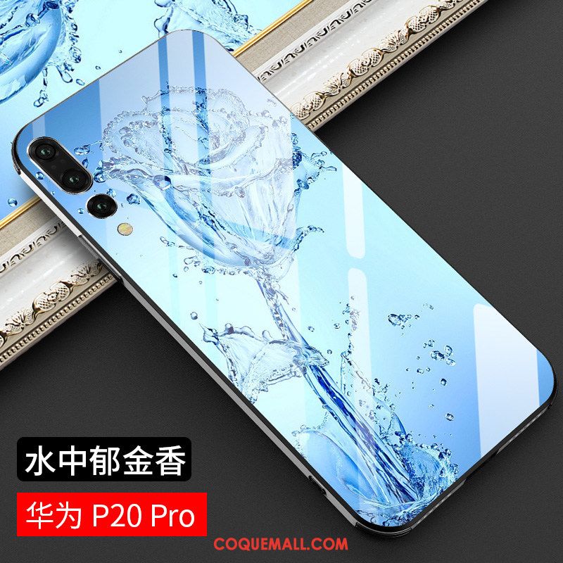 Étui Huawei P20 Pro Personnalité Style Chinois Créatif, Coque Huawei P20 Pro Téléphone Portable Verre