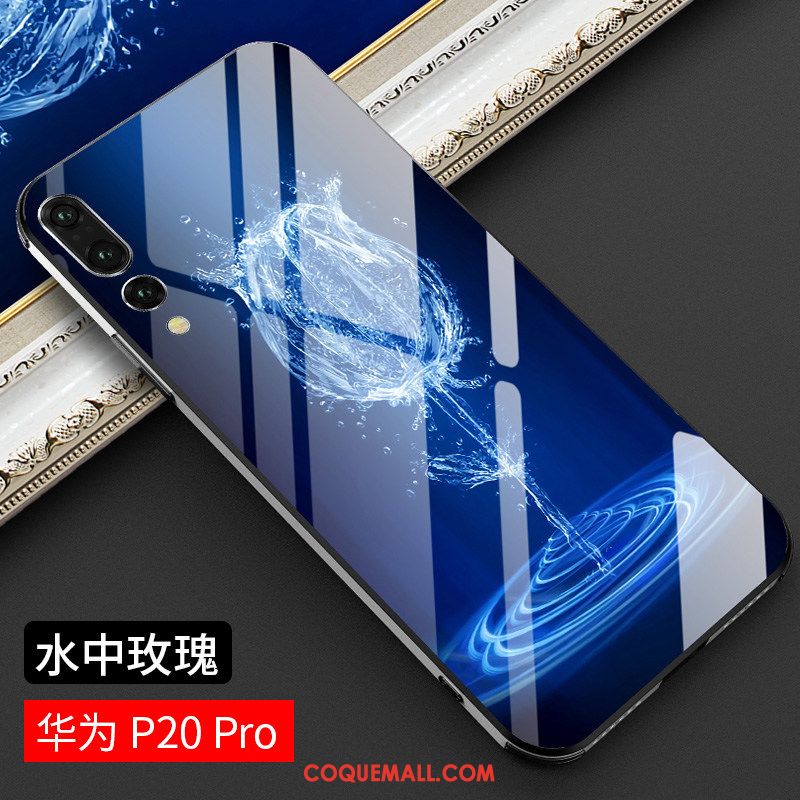 Étui Huawei P20 Pro Personnalité Style Chinois Créatif, Coque Huawei P20 Pro Téléphone Portable Verre