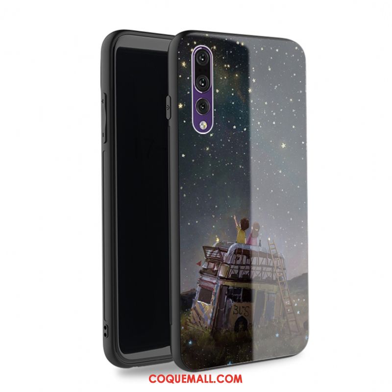 Étui Huawei P20 Pro Protection Contre Les Explosions Verre Trempé Violet, Coque Huawei P20 Pro Téléphone Portable Nouveau