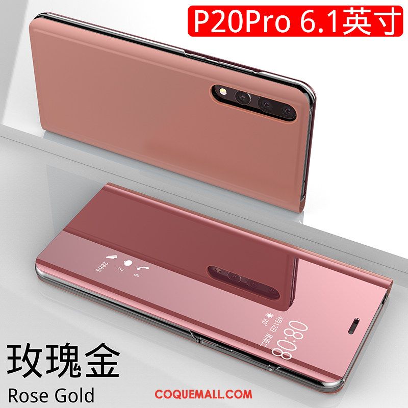 Étui Huawei P20 Pro Protection Or Support, Coque Huawei P20 Pro Miroir Dimensionnel