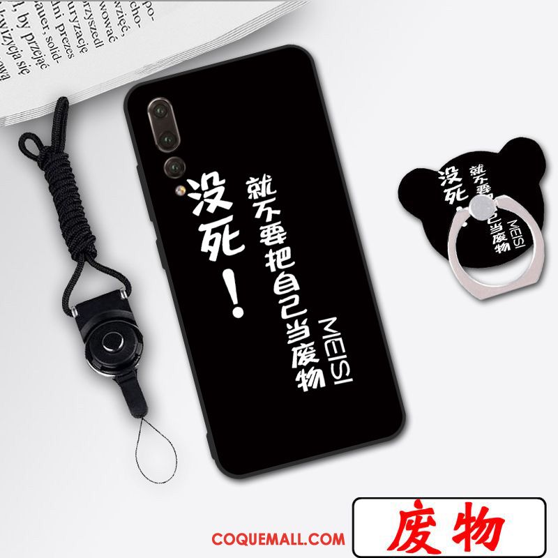 Étui Huawei P20 Pro Protection Personnalité Cou Suspendu, Coque Huawei P20 Pro Ornements Suspendus Multicolore Beige