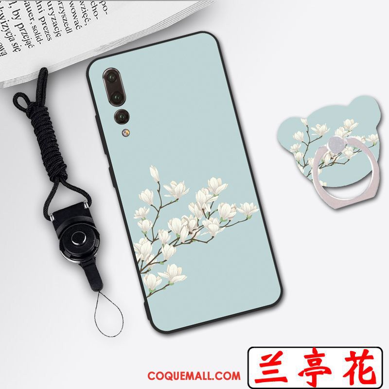 Étui Huawei P20 Pro Protection Personnalité Cou Suspendu, Coque Huawei P20 Pro Ornements Suspendus Multicolore Beige