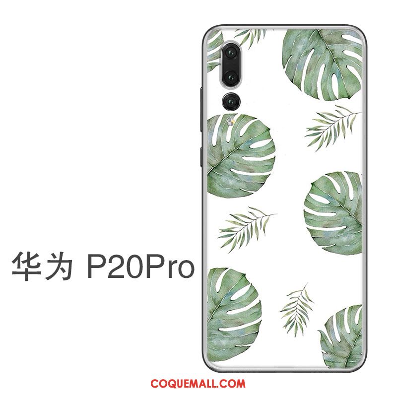 Étui Huawei P20 Pro Rose Gaufrage Tendance, Coque Huawei P20 Pro Silicone Incassable