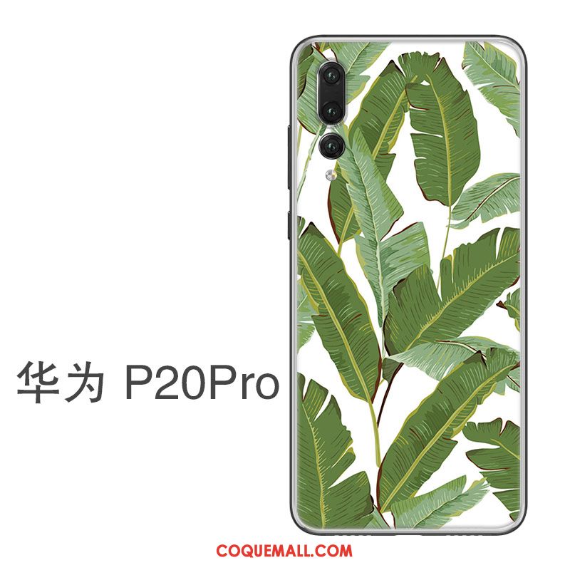 Étui Huawei P20 Pro Rose Gaufrage Tendance, Coque Huawei P20 Pro Silicone Incassable