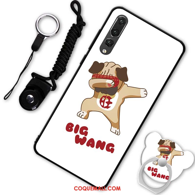 Étui Huawei P20 Pro Silicone Fluide Doux Dessin Animé, Coque Huawei P20 Pro Téléphone Portable Rouge