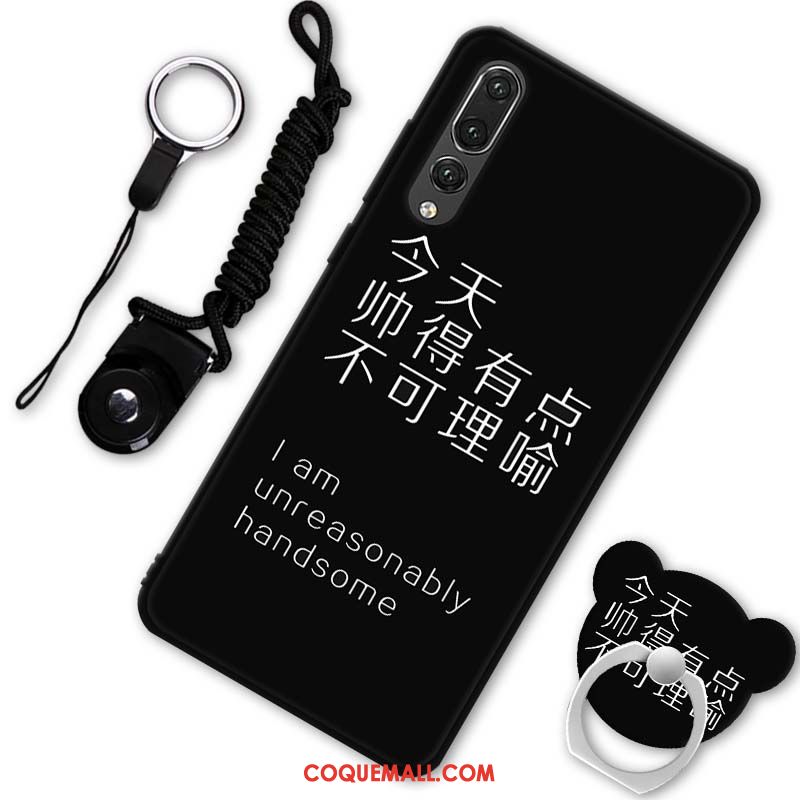 Étui Huawei P20 Pro Silicone Fluide Doux Dessin Animé, Coque Huawei P20 Pro Téléphone Portable Rouge