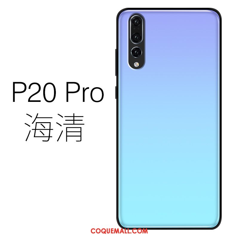 Étui Huawei P20 Pro Silicone Très Mince Téléphone Portable, Coque Huawei P20 Pro Verre Violet