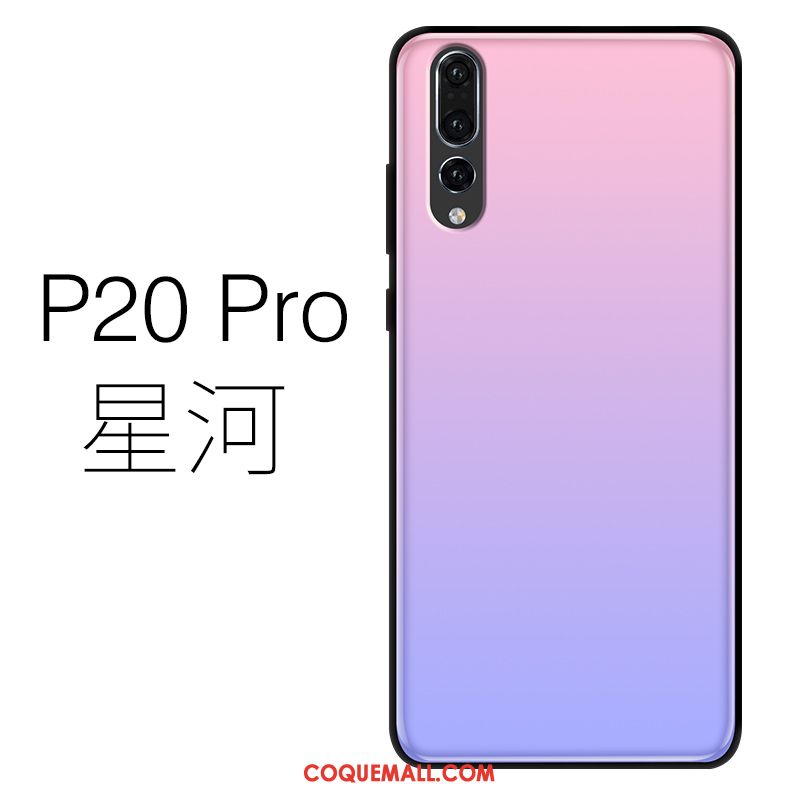 Étui Huawei P20 Pro Silicone Très Mince Téléphone Portable, Coque Huawei P20 Pro Verre Violet