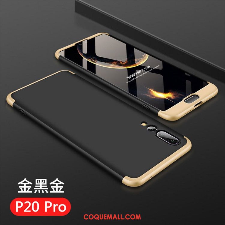 Étui Huawei P20 Pro Support Protection Téléphone Portable, Coque Huawei P20 Pro Incassable Or Rose