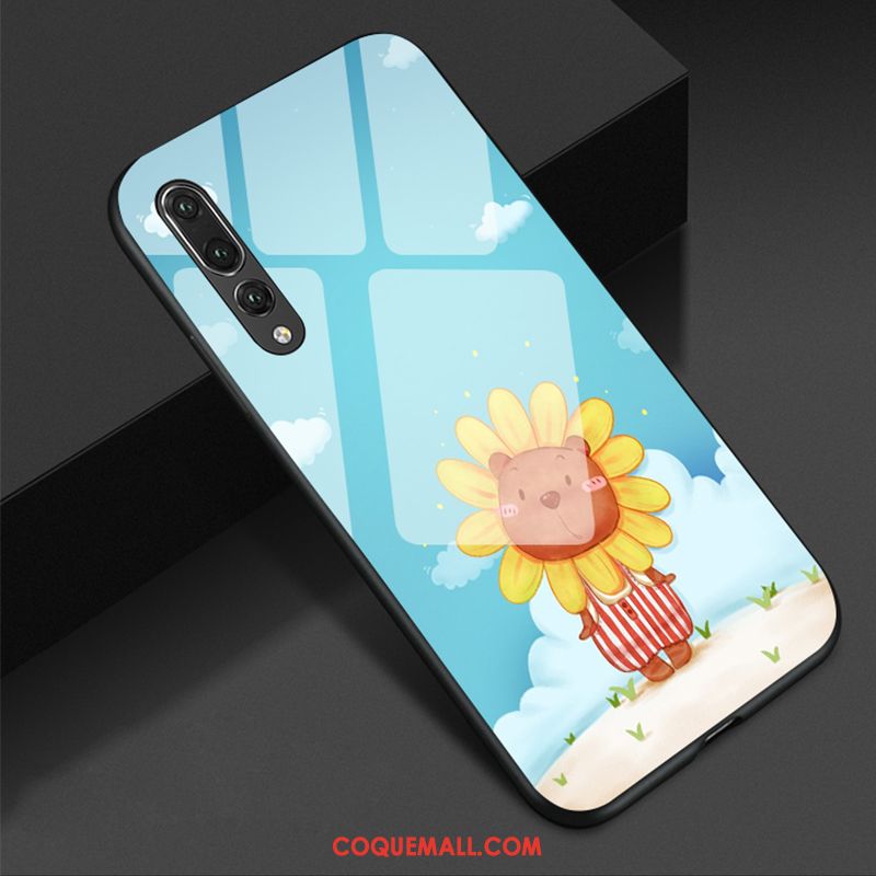 Étui Huawei P20 Pro Tout Compris Protection Téléphone Portable, Coque Huawei P20 Pro Verre Silicone