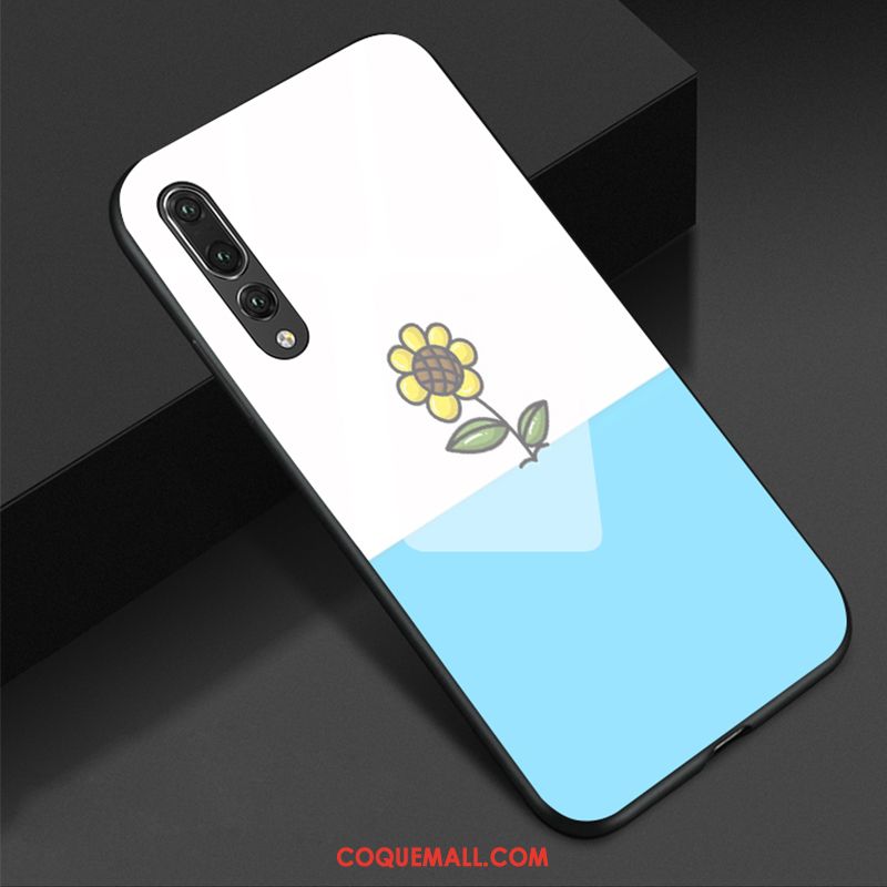 Étui Huawei P20 Pro Tout Compris Protection Téléphone Portable, Coque Huawei P20 Pro Verre Silicone