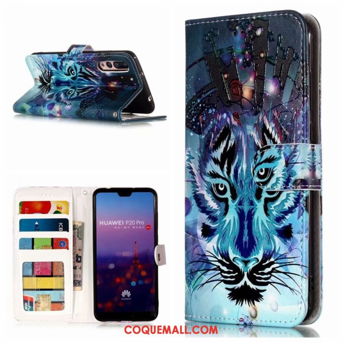 Étui Huawei P20 Pro Tout Compris Violet Protection, Coque Huawei P20 Pro Clamshell Étui En Cuir