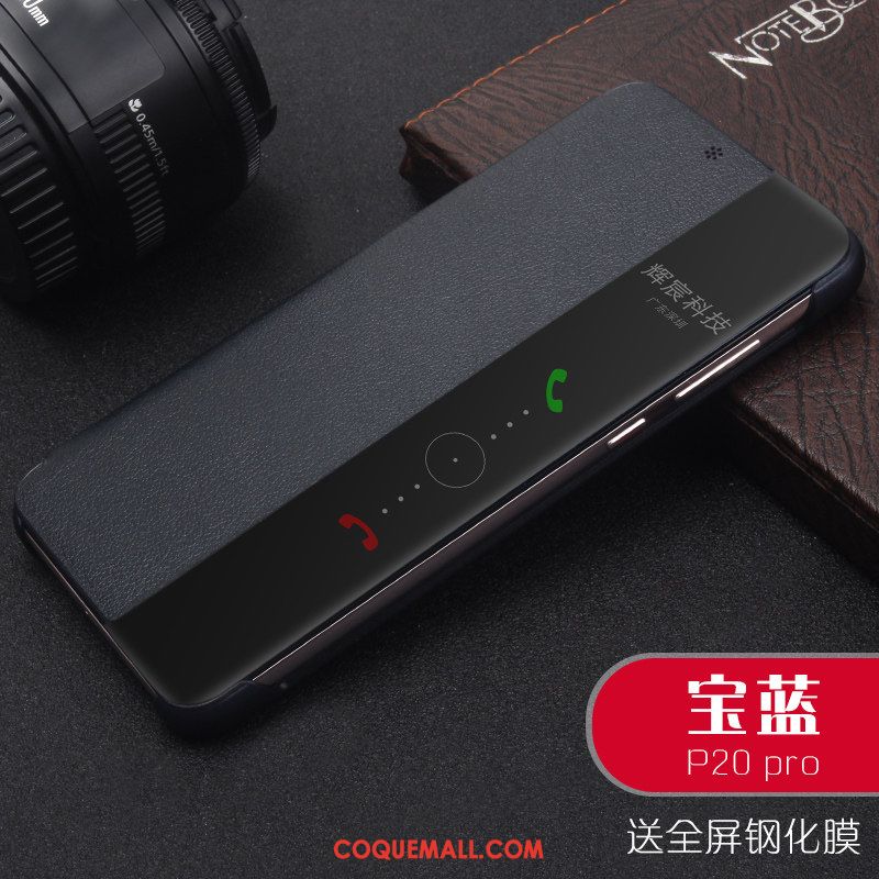 Étui Huawei P20 Pro Tout Compris Étui En Cuir Téléphone Portable, Coque Huawei P20 Pro Simple Accessoires