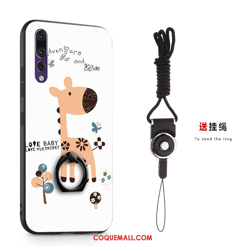 Étui Huawei P20 Pro Téléphone Portable Fluide Doux Anneau, Coque Huawei P20 Pro Gris Tout Compris