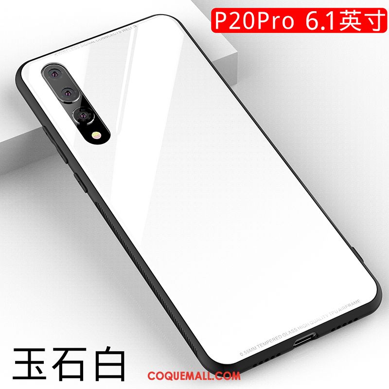 Étui Huawei P20 Pro Verre Tout Compris Protection, Coque Huawei P20 Pro Rose Téléphone Portable