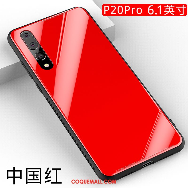 Étui Huawei P20 Pro Verre Tout Compris Protection, Coque Huawei P20 Pro Rose Téléphone Portable