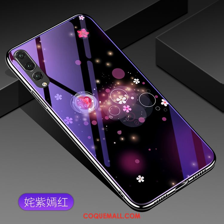 Étui Huawei P20 Pro Violet Téléphone Portable Tout Compris, Coque Huawei P20 Pro Incassable Verre