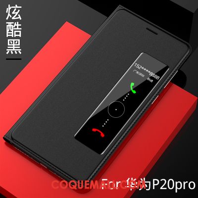 Étui Huawei P20 Pro Étui En Cuir Rose Dormance, Coque Huawei P20 Pro Protection Téléphone Portable