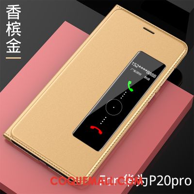 Étui Huawei P20 Pro Étui En Cuir Rose Dormance, Coque Huawei P20 Pro Protection Téléphone Portable