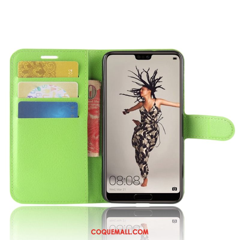 Étui Huawei P20 Protection Téléphone Portable Clamshell, Coque Huawei P20 Étui En Cuir Braun