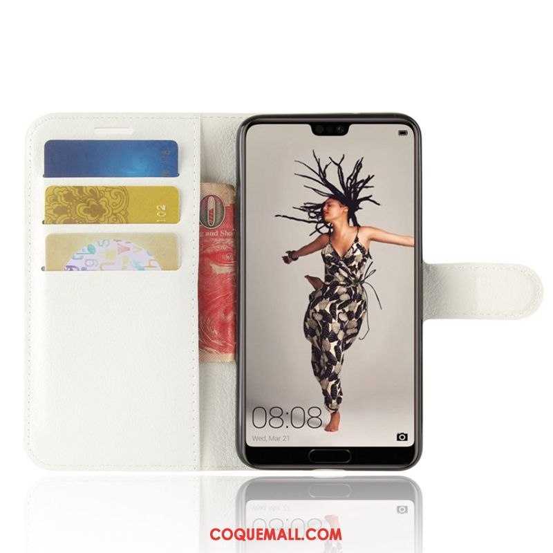 Étui Huawei P20 Protection Téléphone Portable Clamshell, Coque Huawei P20 Étui En Cuir Braun