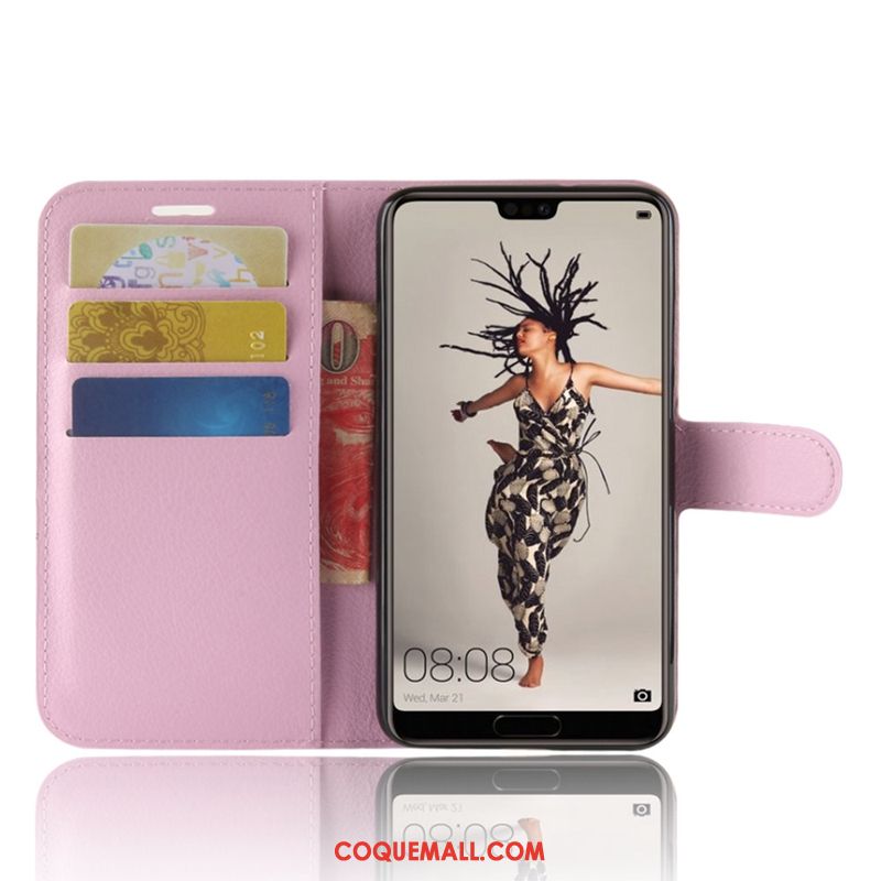 Étui Huawei P20 Protection Téléphone Portable Clamshell, Coque Huawei P20 Étui En Cuir Braun