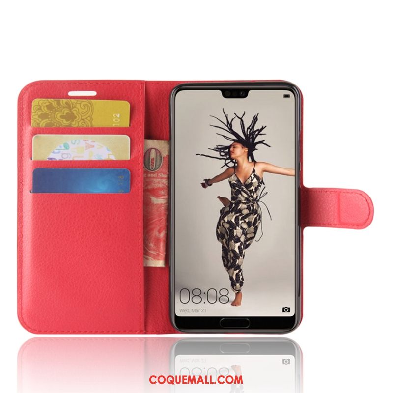 Étui Huawei P20 Protection Téléphone Portable Clamshell, Coque Huawei P20 Étui En Cuir Braun