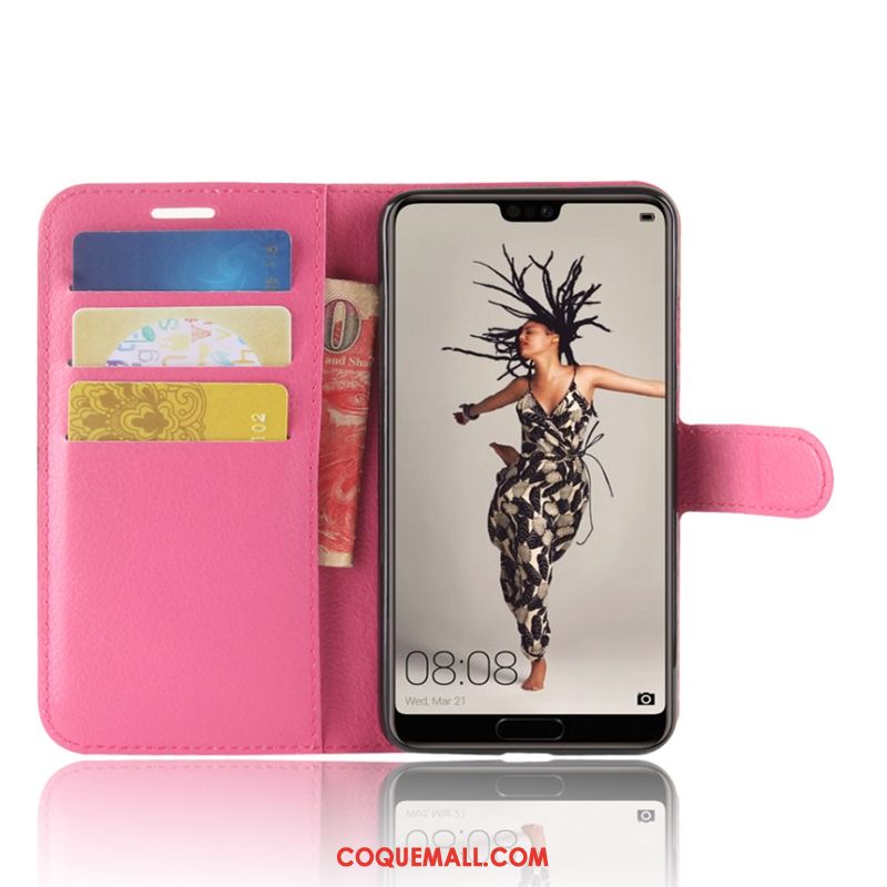 Étui Huawei P20 Protection Téléphone Portable Clamshell, Coque Huawei P20 Étui En Cuir Braun