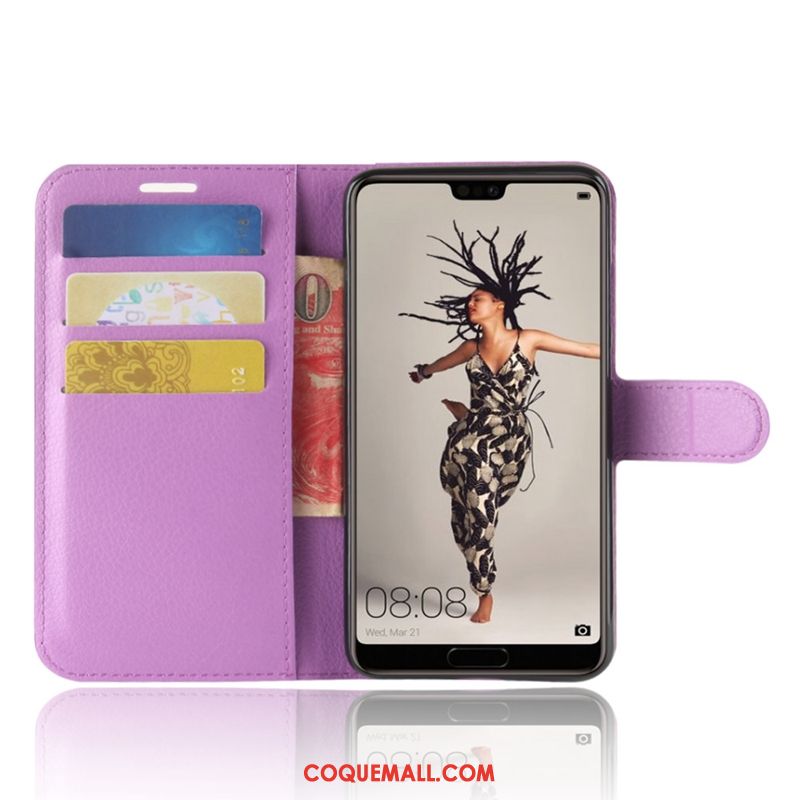 Étui Huawei P20 Protection Téléphone Portable Clamshell, Coque Huawei P20 Étui En Cuir Braun