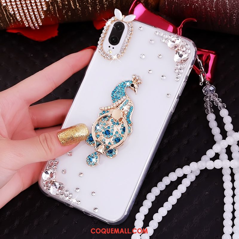 Étui Huawei P20 Rose Luxe Téléphone Portable, Coque Huawei P20 Strass