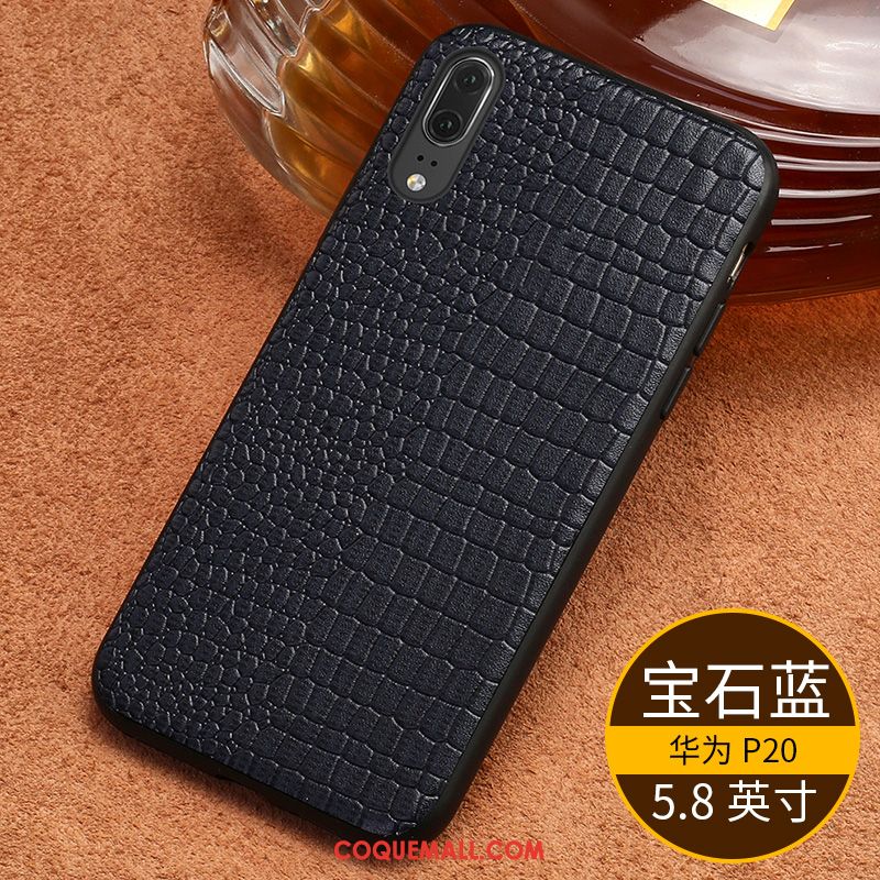 Étui Huawei P20 Support Fluide Doux Incassable, Coque Huawei P20 Membrane Téléphone Portable