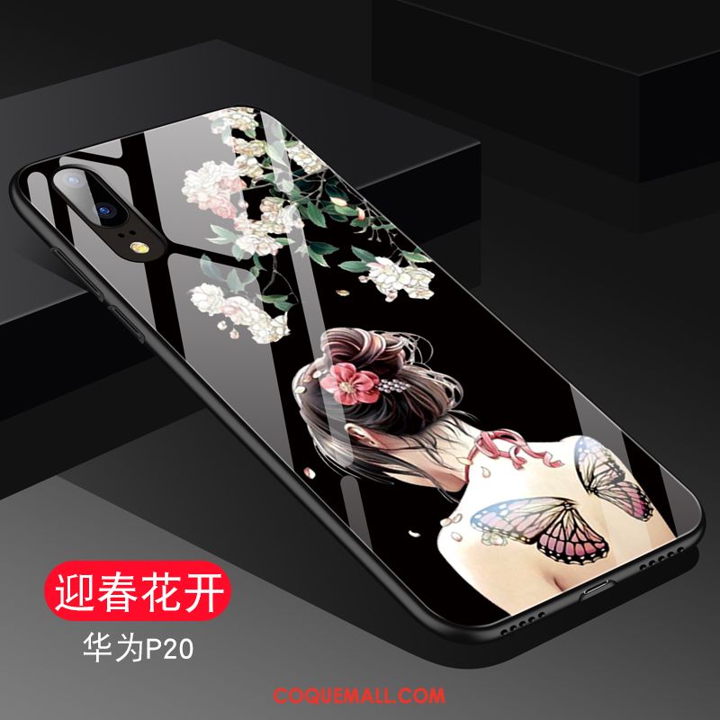 Étui Huawei P20 Tempérer Téléphone Portable Protection, Coque Huawei P20 Créatif Verre