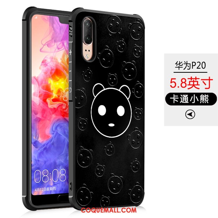 Étui Huawei P20 Tout Compris Téléphone Portable Gaufrage, Coque Huawei P20 Incassable Ballon