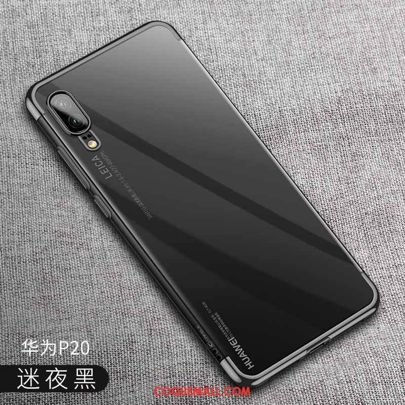 Étui Huawei P20 Très Mince Fluide Doux Nouveau, Coque Huawei P20 Élégant Transparent Nackte Farbe