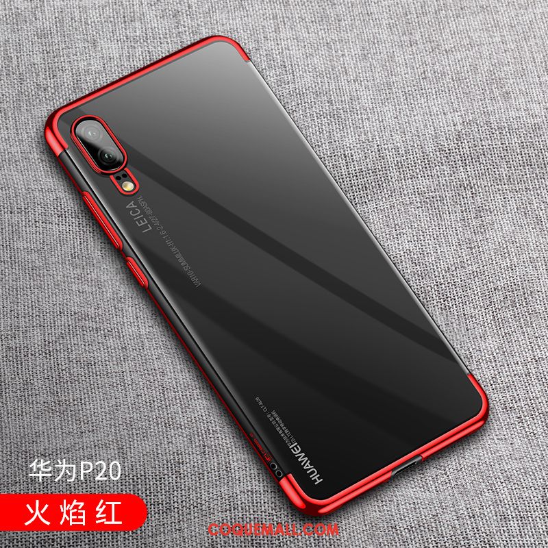 Étui Huawei P20 Très Mince Fluide Doux Nouveau, Coque Huawei P20 Élégant Transparent Nackte Farbe