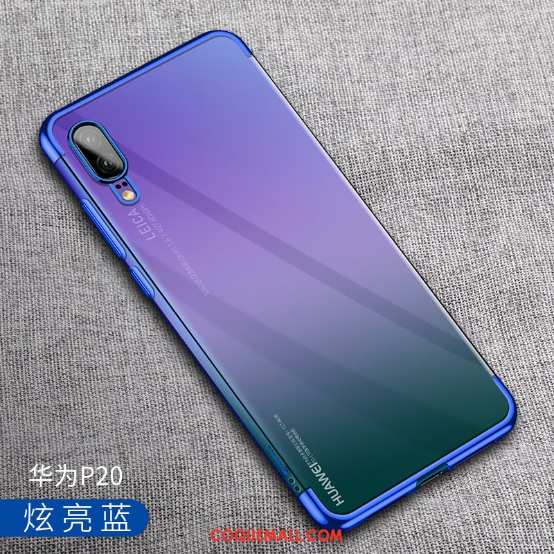 Étui Huawei P20 Très Mince Fluide Doux Nouveau, Coque Huawei P20 Élégant Transparent Nackte Farbe