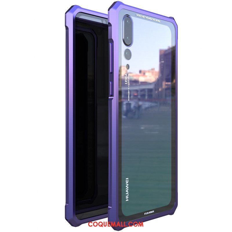 Étui Huawei P20 Téléphone Portable Couvercle Arrière Verre, Coque Huawei P20 Marque De Tendance Très Mince