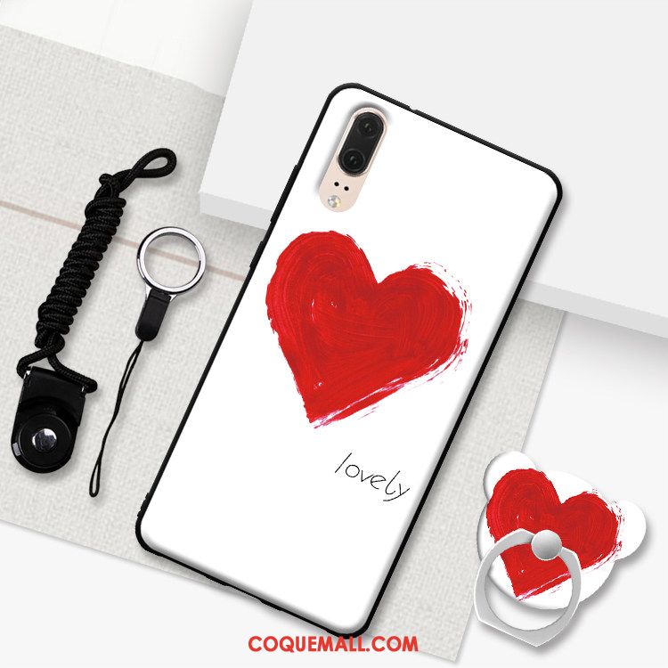 Étui Huawei P20 Téléphone Portable Fluide Doux Cou Suspendu, Coque Huawei P20 Dessin Animé Tout Compris