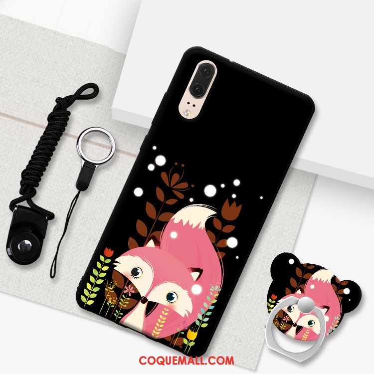 Étui Huawei P20 Téléphone Portable Fluide Doux Cou Suspendu, Coque Huawei P20 Dessin Animé Tout Compris