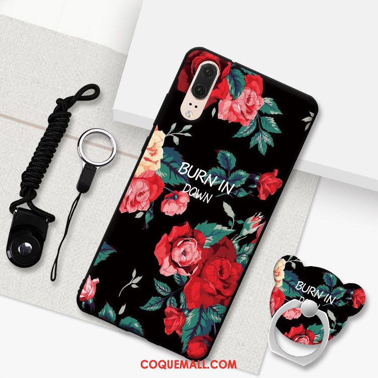 Étui Huawei P20 Téléphone Portable Fluide Doux Cou Suspendu, Coque Huawei P20 Dessin Animé Tout Compris