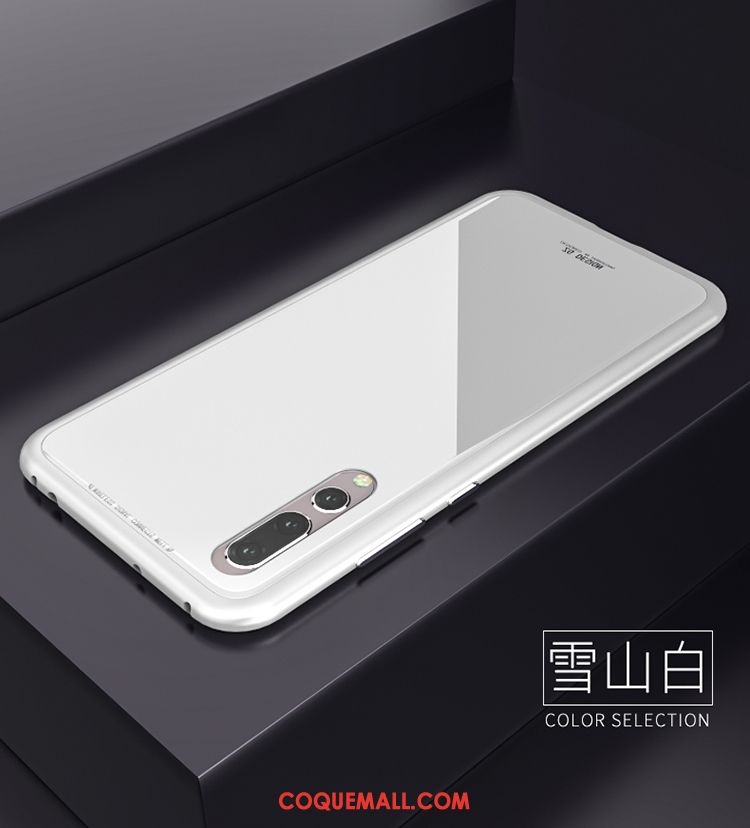 Étui Huawei P20 Téléphone Portable Métal Border, Coque Huawei P20 Marque De Tendance Mode