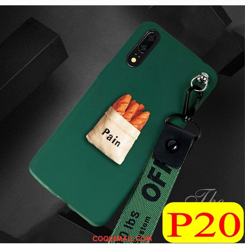 Étui Huawei P20 Téléphone Portable Tout Compris Ornements Suspendus, Coque Huawei P20 Créatif Silicone