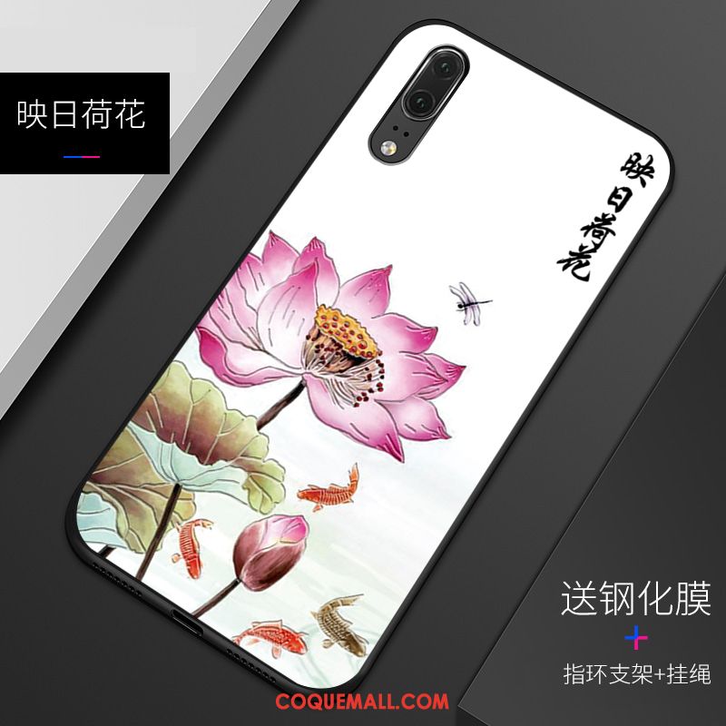 Étui Huawei P20 Vert Fluide Doux Téléphone Portable, Coque Huawei P20 Personnalisé Modèle