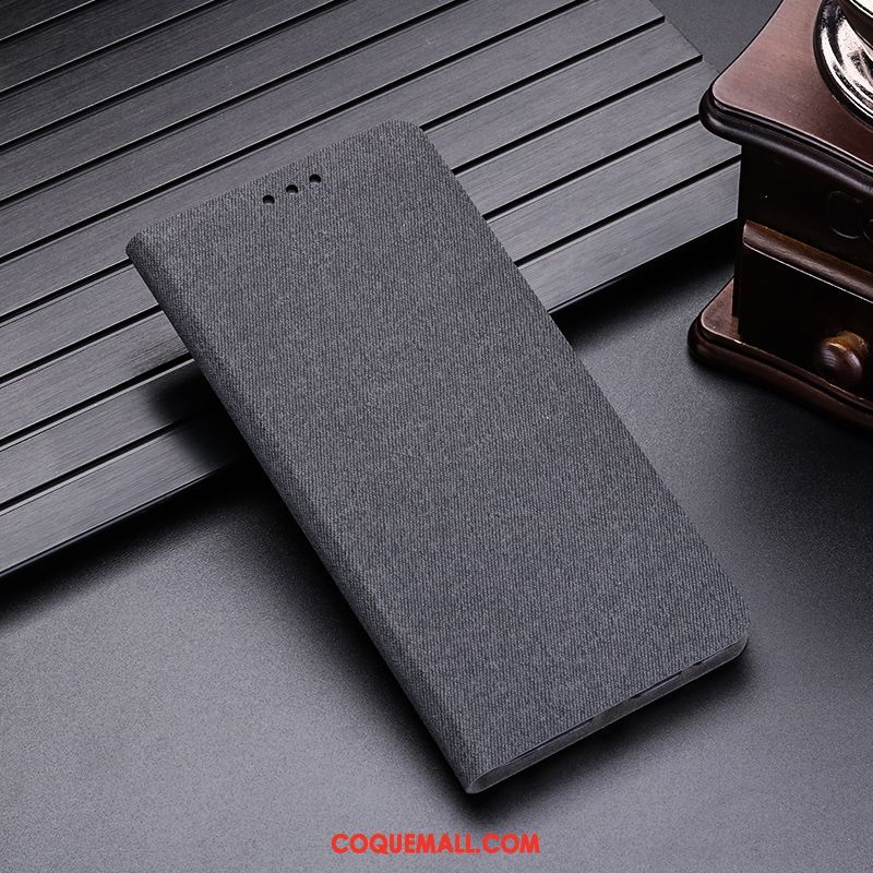 Étui Huawei P30 Carte En Cuir Gris, Coque Huawei P30 Protection Téléphone Portable