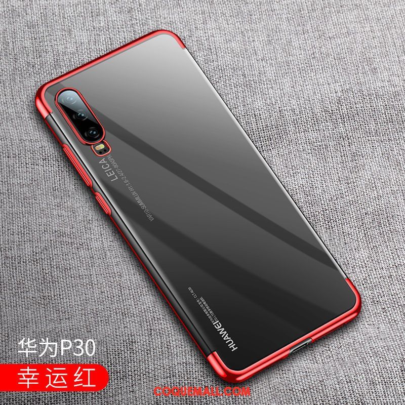 Étui Huawei P30 Clair Luxe Très Mince, Coque Huawei P30 Marque De Tendance Créatif