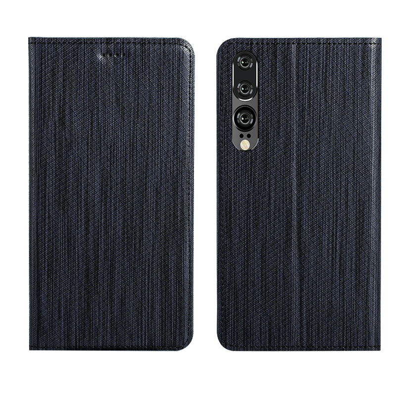 Étui Huawei P30 Cuir Véritable Nouveau Téléphone Portable, Coque Huawei P30 Protection Incassable Braun