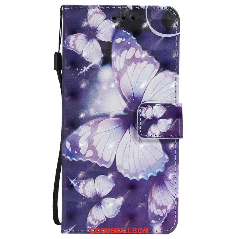 Étui Huawei P30 Dessin Animé Blanc Incassable, Coque Huawei P30 Silicone En Cuir