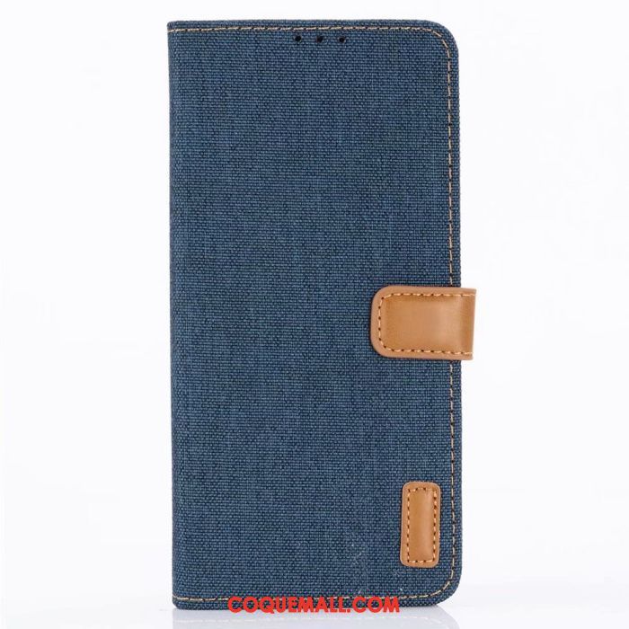 Étui Huawei P30 En Cuir Téléphone Portable Denim, Coque Huawei P30 Portefeuille Carte