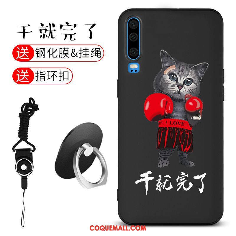 Étui Huawei P30 Fluide Doux Téléphone Portable Incassable, Coque Huawei P30 Délavé En Daim Silicone