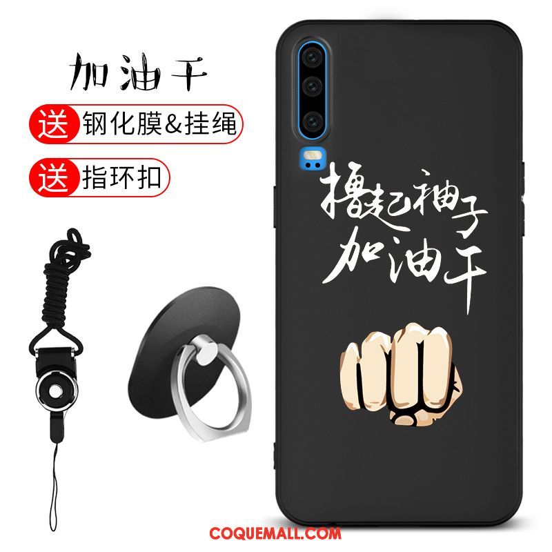 Étui Huawei P30 Fluide Doux Téléphone Portable Incassable, Coque Huawei P30 Délavé En Daim Silicone